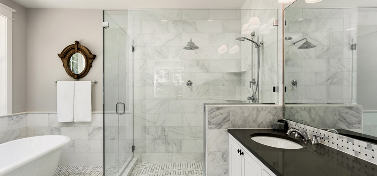 bathroom shower door installation in Redwood City