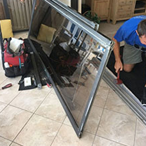sliding glass door frame repair Redwood City